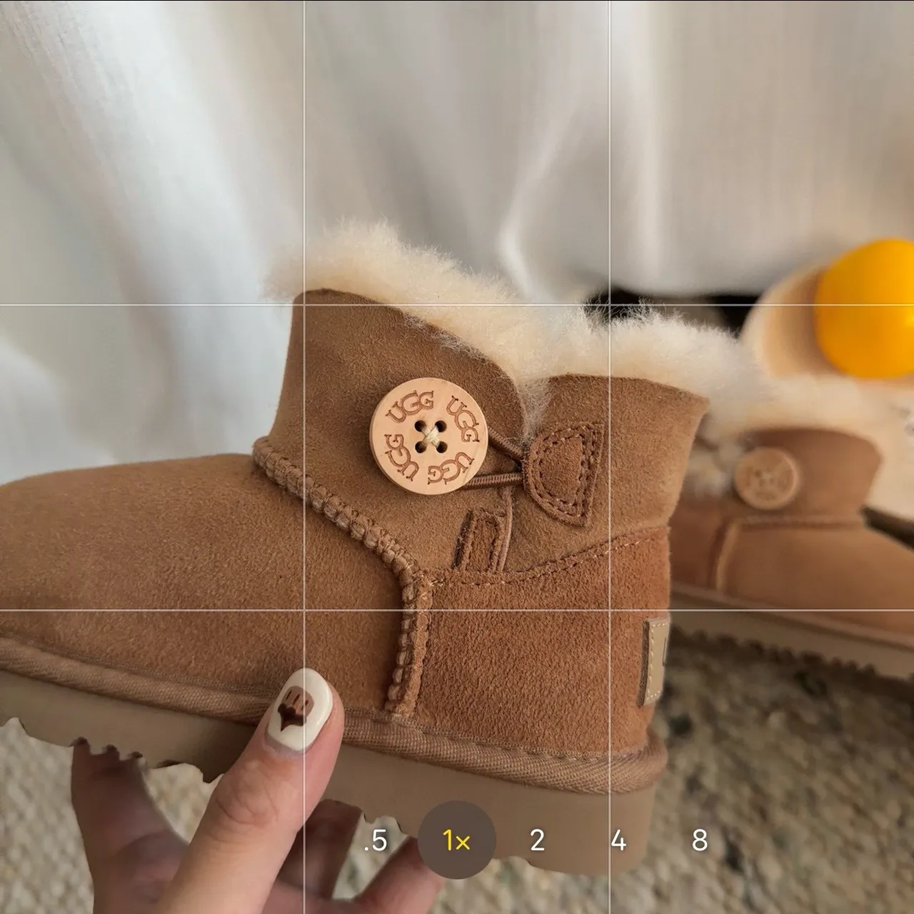 UGG Classic Mini Dusty Pink Shearling-Lined Snow Boots 10