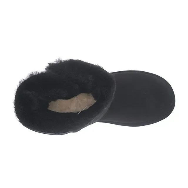 UGG Classic Short 黑色麂皮羊毛内里雪靴 11