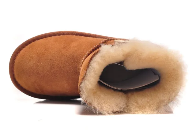 UGG Classic Short Tan Shearling-Lined Snow Boots 5