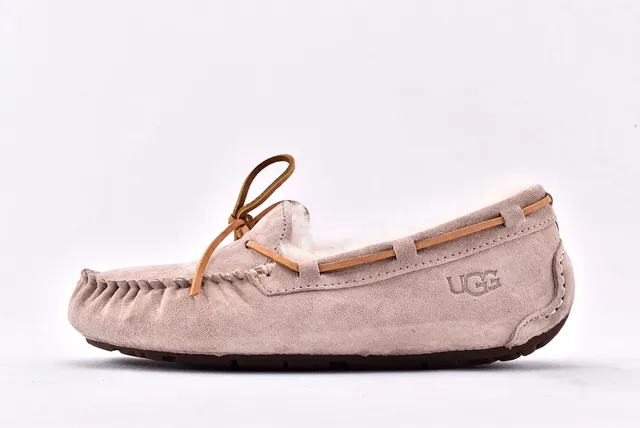 UGG Dakota Shearling-Lined Suede Loafers 8