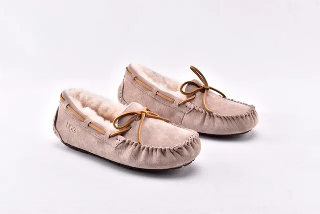 UGG Dakota Shearling-Lined Suede Loafers 9