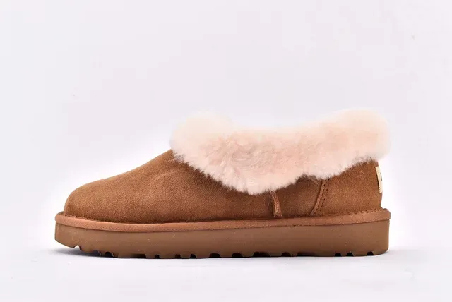 UGG Nita Chestnut Suede Shearling-Lined Snow Boots 8