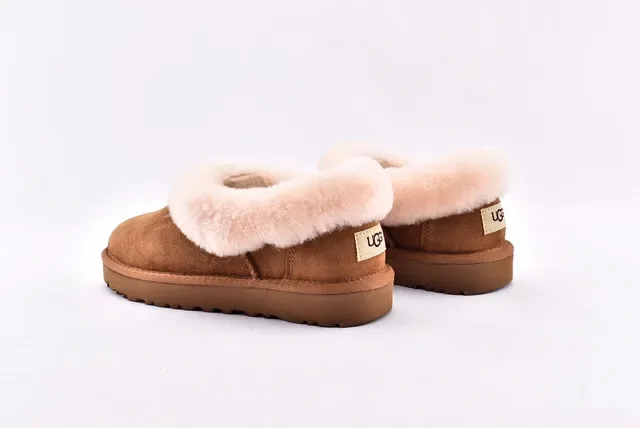 UGG Nita Chestnut Suede Shearling-Lined Snow Boots 14