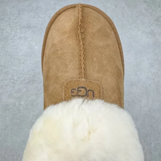 UGG Tasman Brown Beige Shearling-Lined Suede Upper Casual Shoes 4