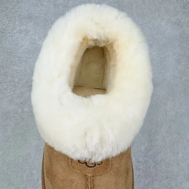UGG Tasman Brown Beige Shearling-Lined Suede Upper Casual Shoes 5