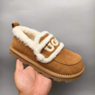 UGG Tasman بني بيج علو سويد مبطن بجلد الغنم أحذية كاجوال