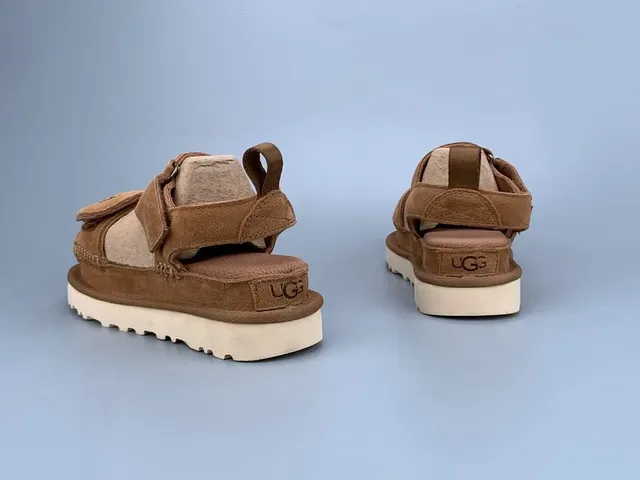 UGG Tasman صندل كاجوال منصة سويد بني 6
