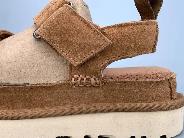 UGG Tasman صندل كاجوال منصة سويد بني 7