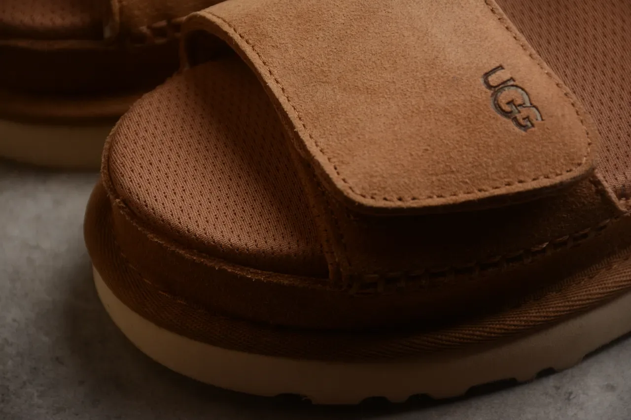 UGG Tasman صندل كاجوال منصة سويد بني 19