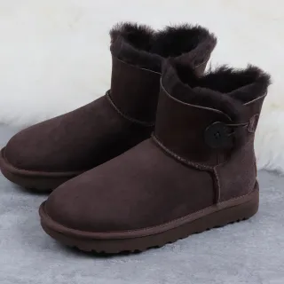 UGG Tasman Brown Suede Shearling-Lined Ankle Boots
