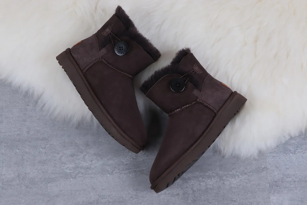 UGG Tasman Brown Suede Shearling-Lined Ankle Boots 3
