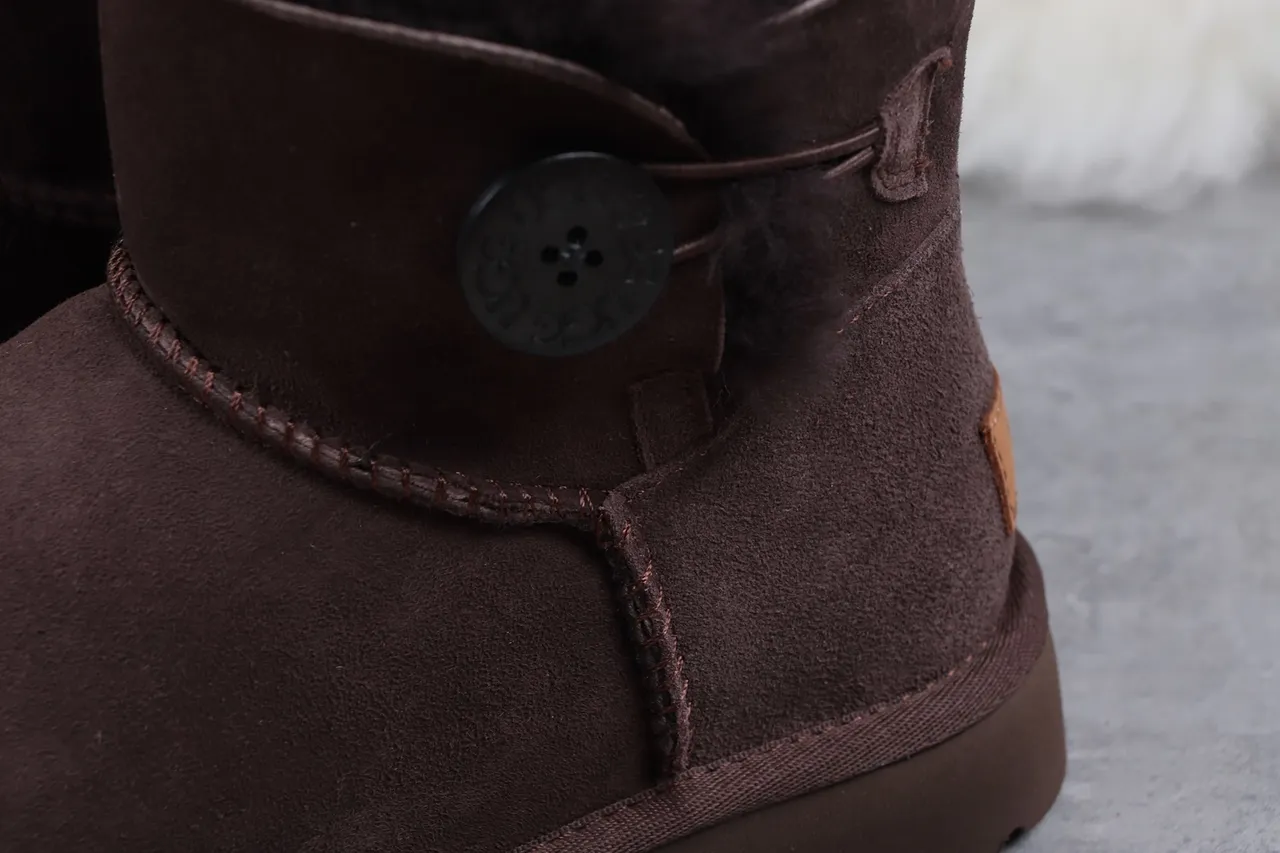 UGG Tasman Brown Suede Shearling-Lined Ankle Boots 5