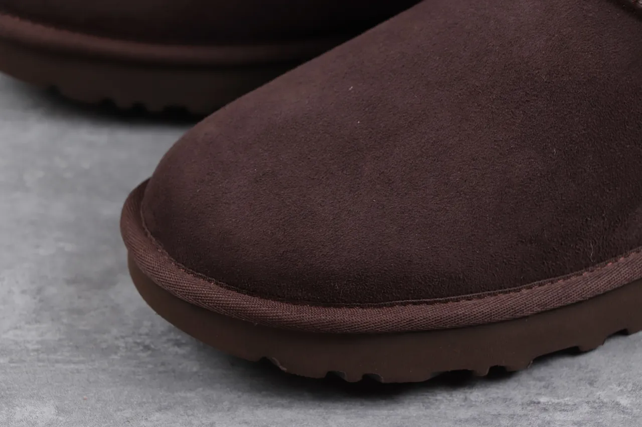 UGG Tasman Brown Suede Shearling-Lined Ankle Boots 6