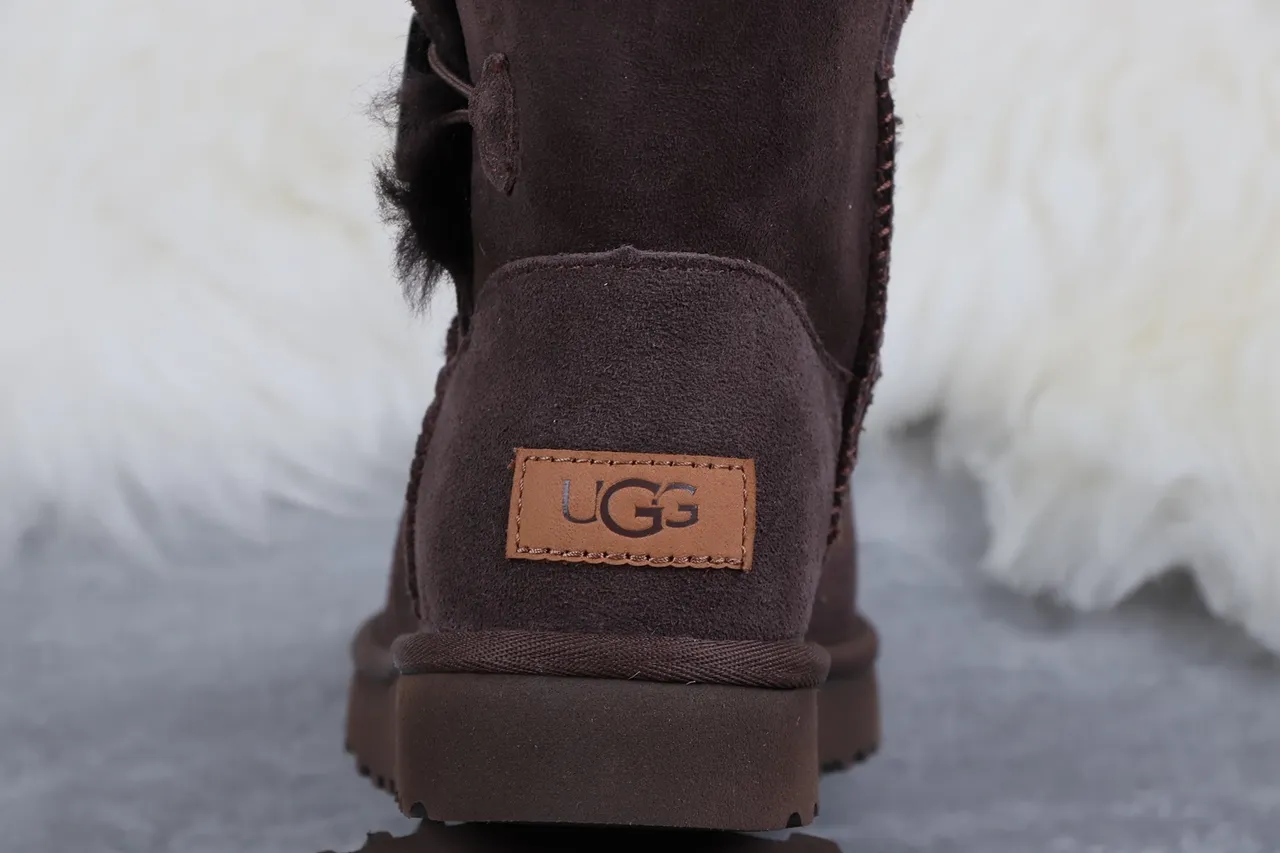 UGG Tasman Brown Suede Shearling-Lined Ankle Boots 7