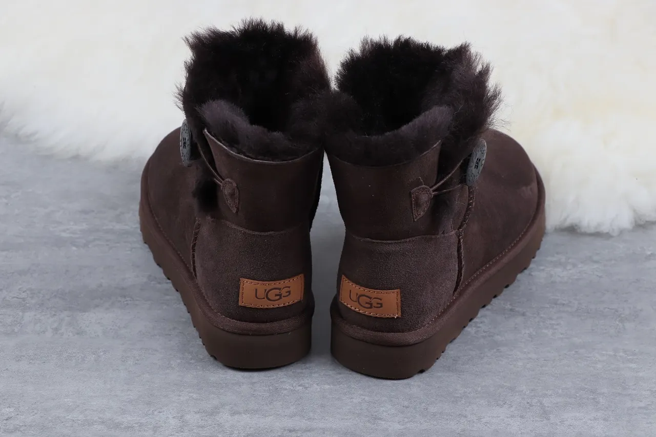UGG Tasman Brown Suede Shearling-Lined Ankle Boots 8