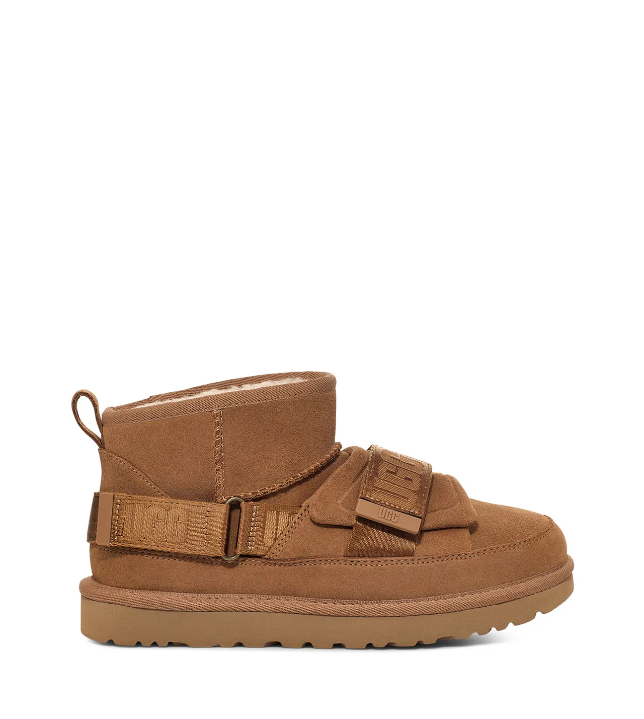 UGG Tasman Brown Suede Strap Snow Boot 5