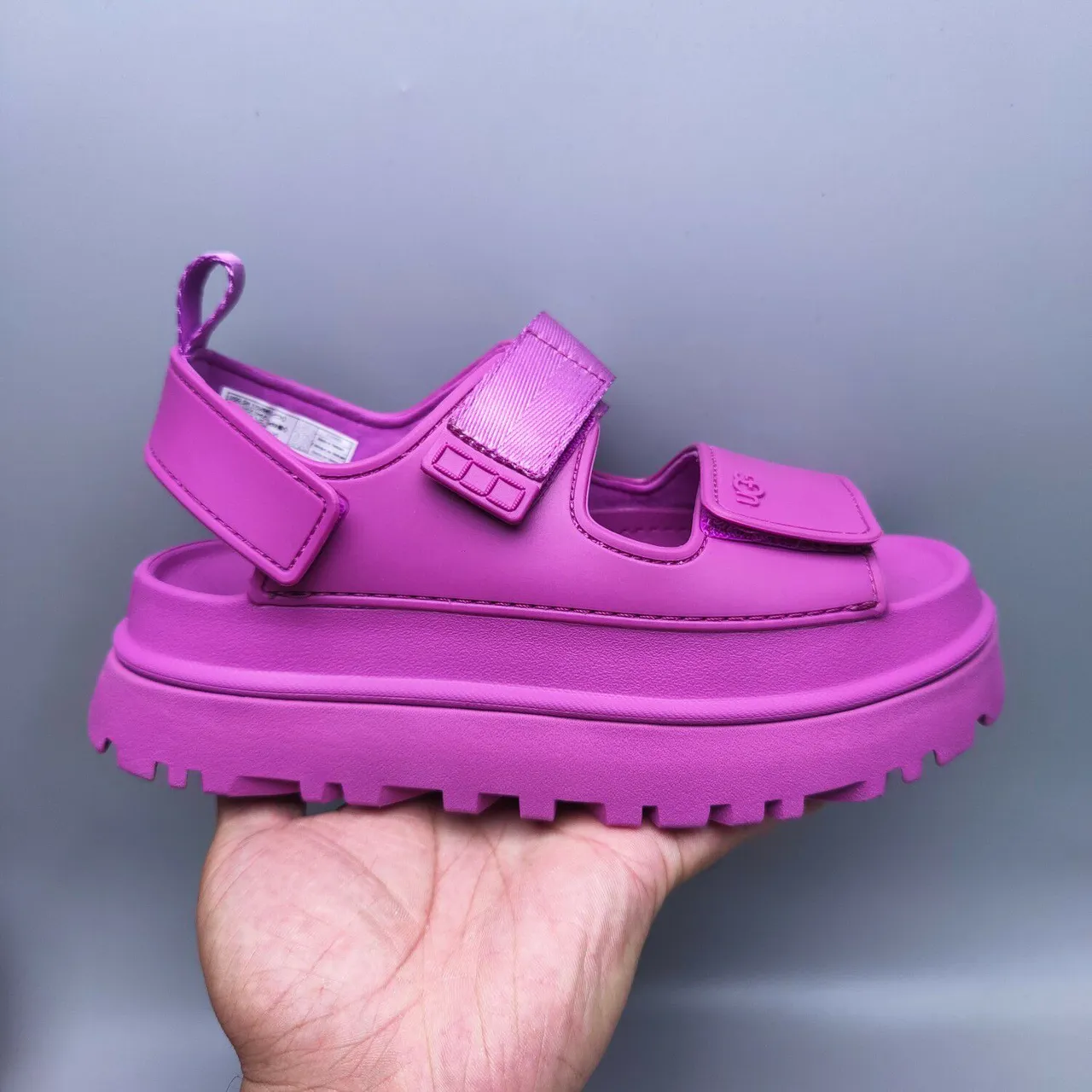 UGG Tasman Magenta Chunky Platform Casual Sandals 2