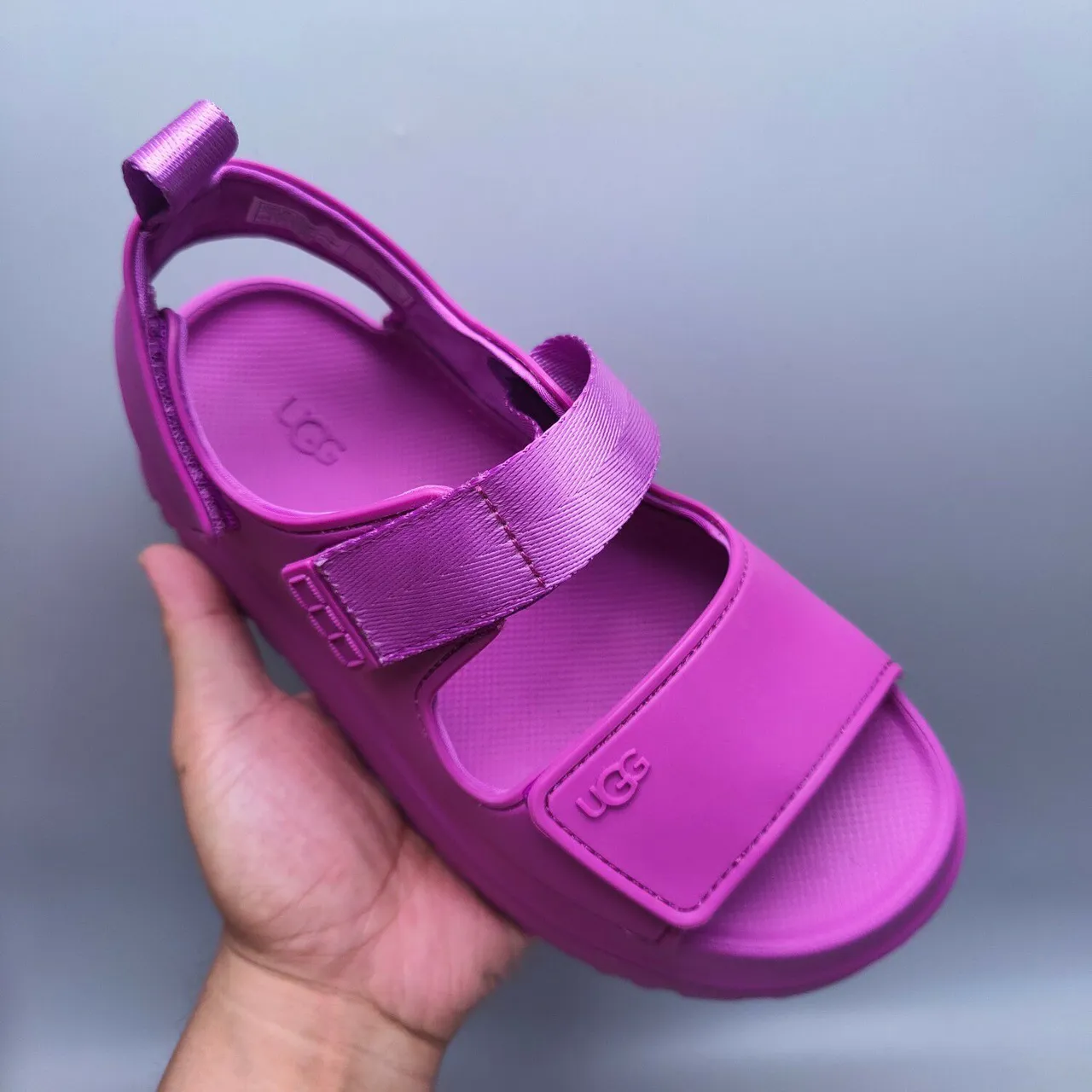 UGG Tasman Magenta Chunky Platform Casual Sandals 3