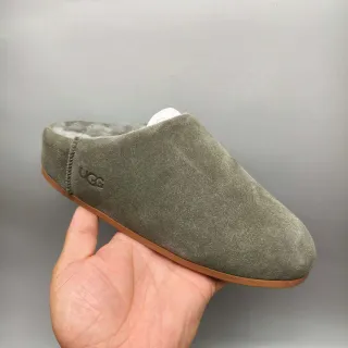 UGG Tasman Pantufas de Camurça Verde Oliva Forradas com Shearling