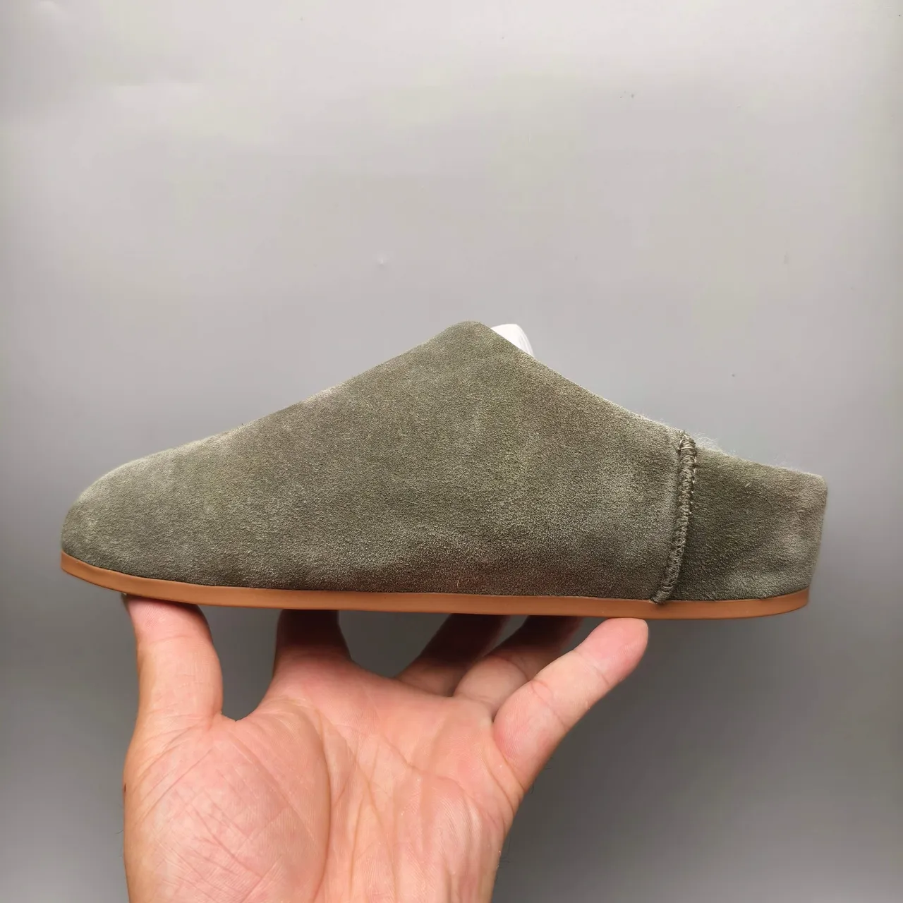 UGG Tasman Olive Green Suede Shearling-Lined Slippers 7