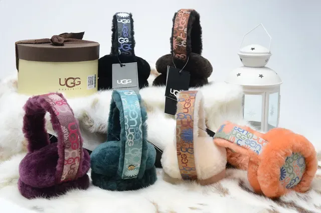 UGG Tasman Shearling Ear Warmers Multicolor Beanie 19