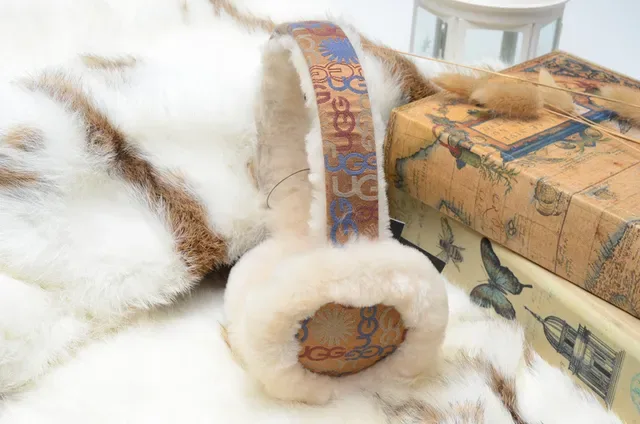 UGG Tasman Shearling Ear Warmers Multicolor Beanie 24