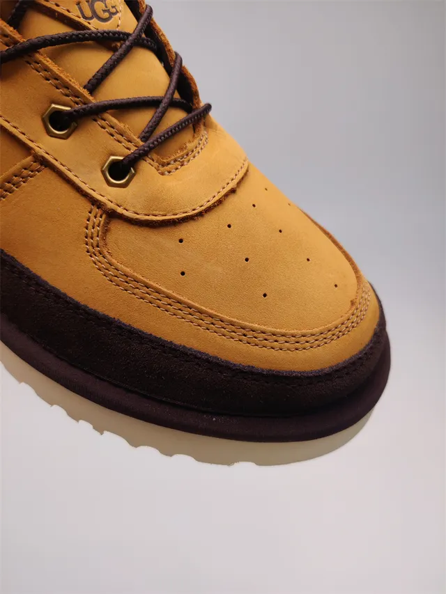 UGG Yellow Brown High-Top Lace-Up Snow Boots 6
