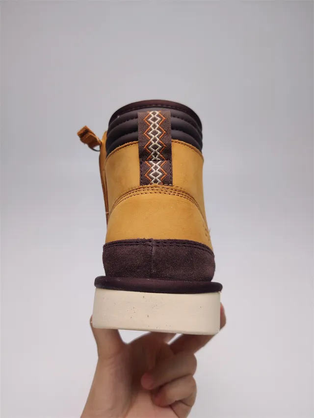 UGG Yellow Brown High-Top Lace-Up Snow Boots 11