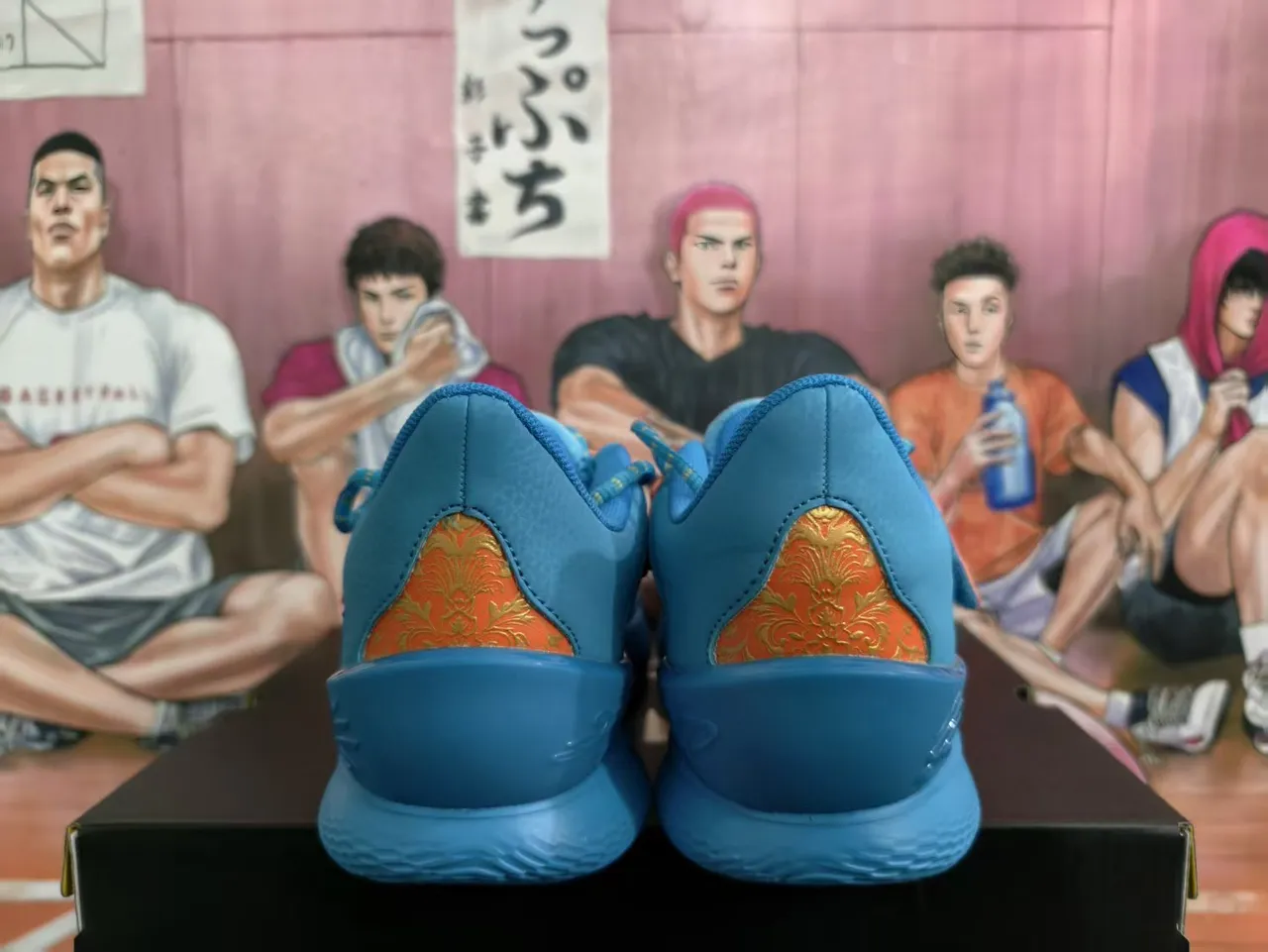 Under Armour Flow Blue Orange Mesh Midfoot Strap Basketball Shoes 3