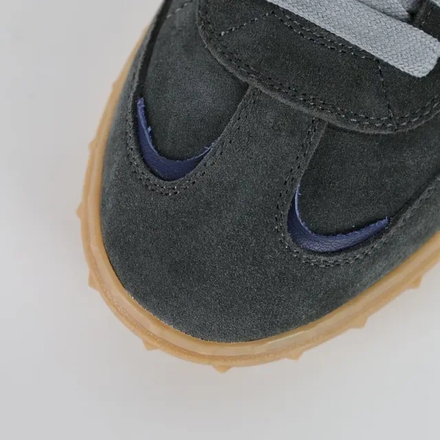 Valentino Gray Blue Suede Upper Gum Rubber Sole Sneakers 5