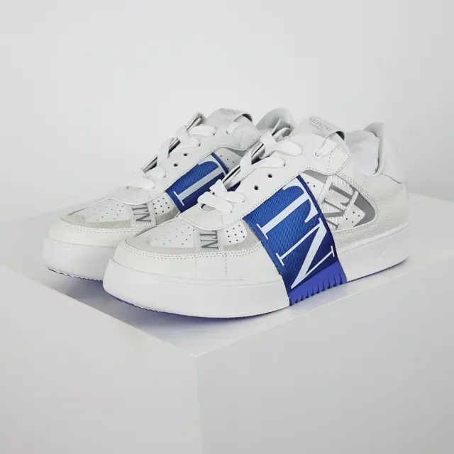 Valentino VLTN tênis lifestyle branco e azul real 2