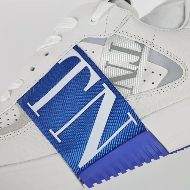 Valentino VLTN tênis lifestyle branco e azul real 6