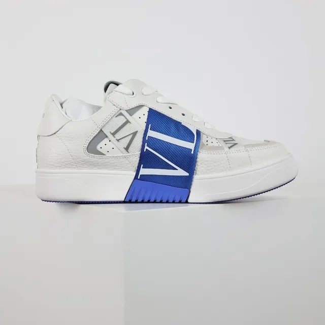 Valentino VLTN tênis lifestyle branco e azul real 7