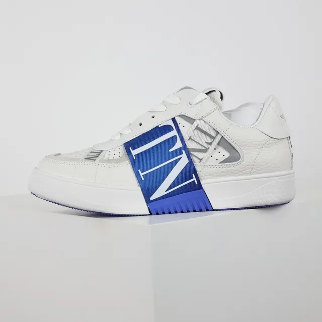 Valentino VLTN tênis lifestyle branco e azul real 9