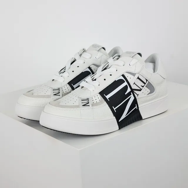 Valentino VLTN tênis lifestyle branco e preto 2