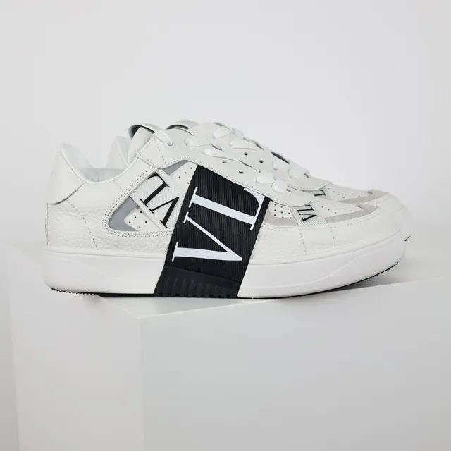 Valentino VLTN tênis lifestyle branco e preto 3