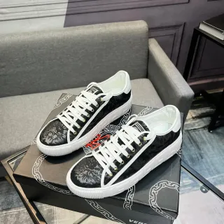 Versace चेन रिएक्शन काला बारोक जैकार्ड लाइफस्टाइल स्नीकर