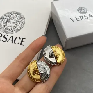 Versace Greca Odissea Split-Face Medusa Pendientes