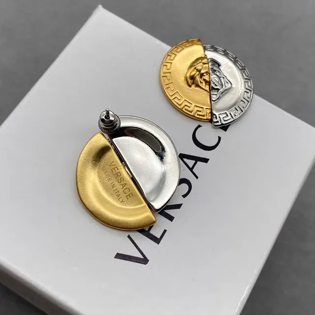 Versace Greca Odissea Split-Face Medusa Earrings 6