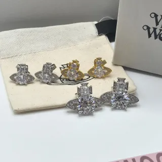 Vivienne Westwood Orb Crystal Stud Earrings