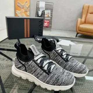 Zegna লাইফস্টাইল স্নিকার্স মার্ল বুনন স্লিপ-অন