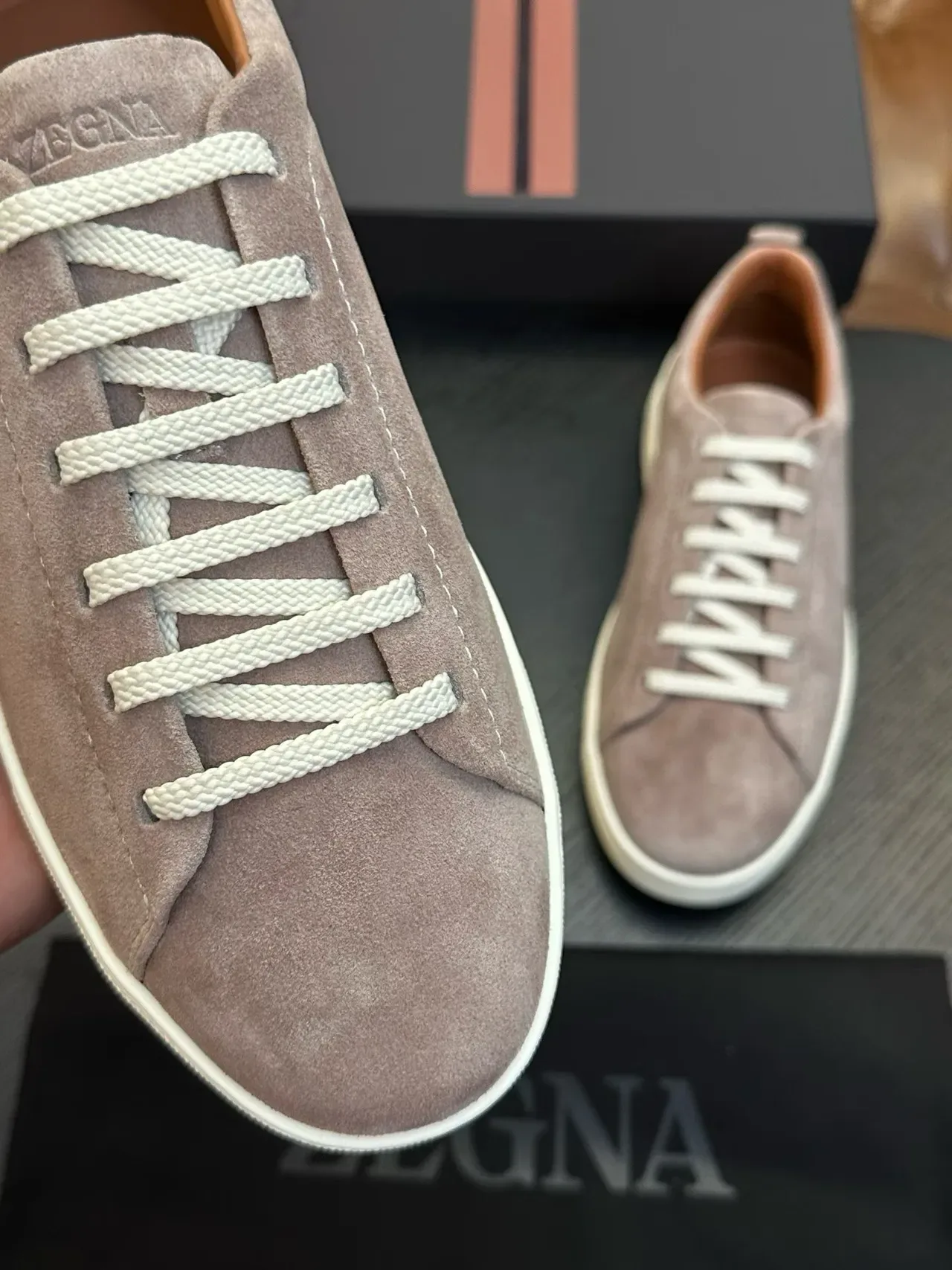 Zegna Suede Low-Top Lifestyle Sneaker 4
