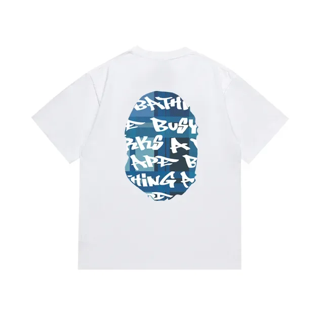 A Bathing Ape एप हेड ग्राफिक काली टी-शर्ट 5