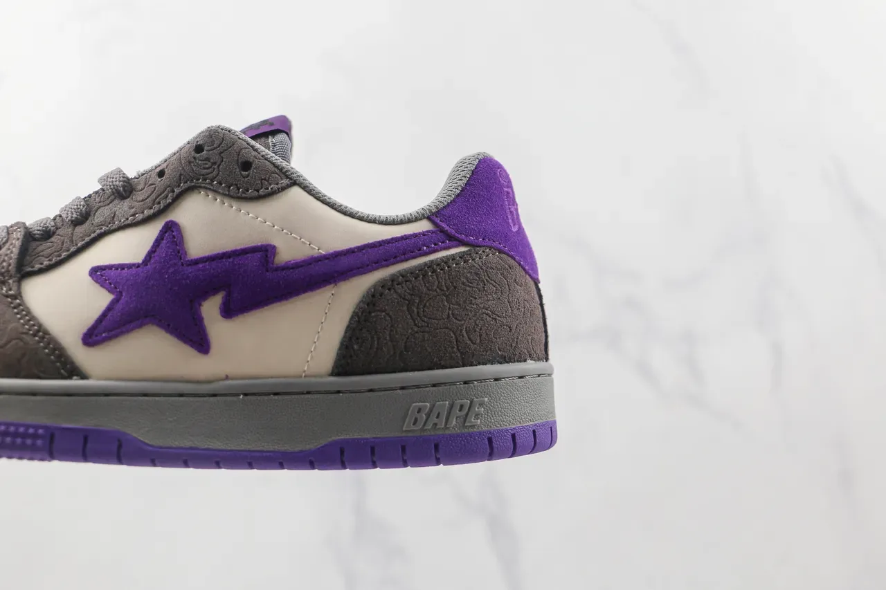 A Bathing Ape BAPE STA Purple Star Lifestyle Sneakers 7