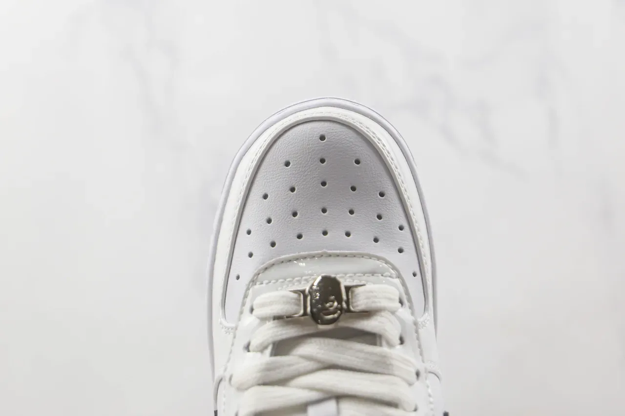 A Bathing Ape BAPE STA White Black Star Lightning Lifestyle Sneakers 6