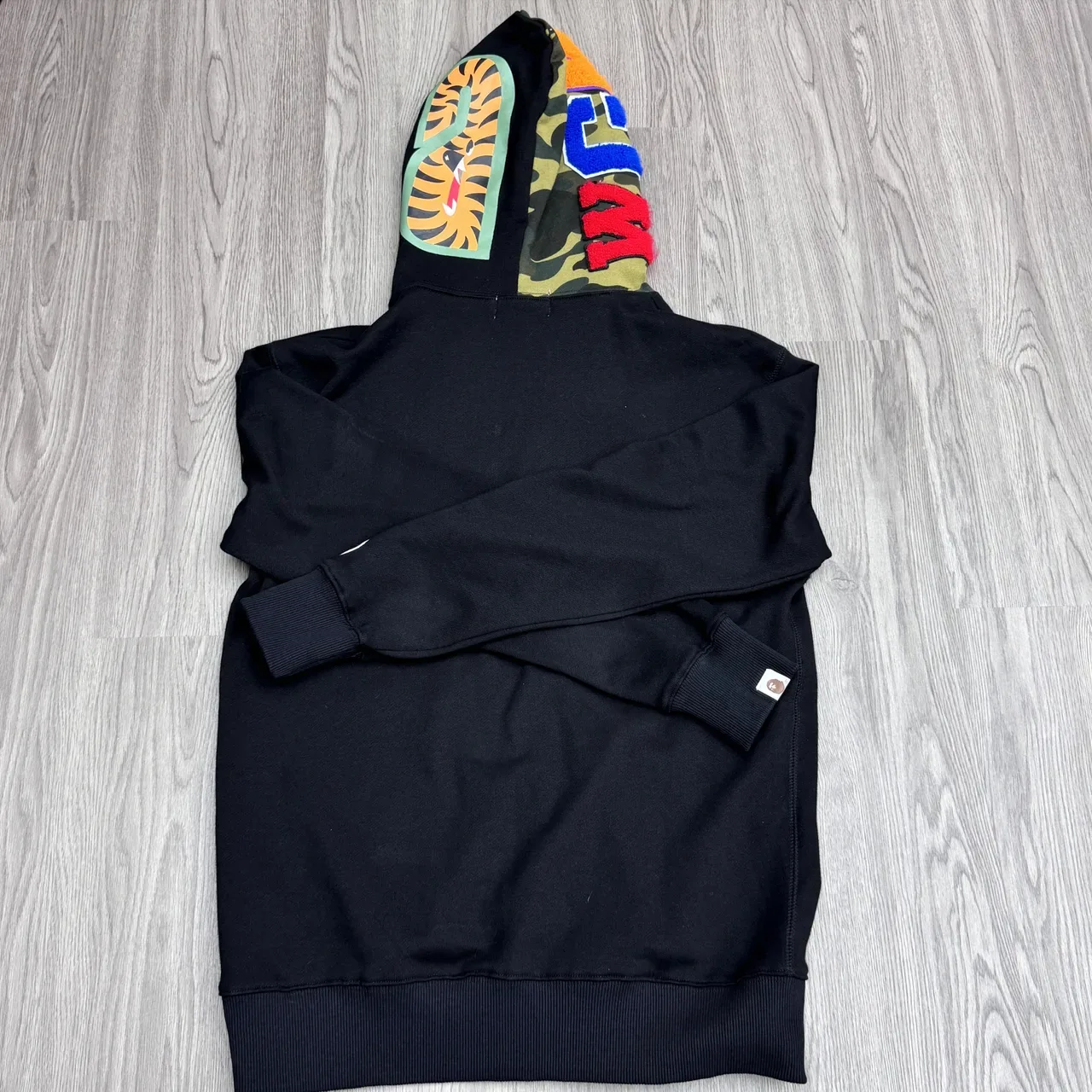 A Bathing Ape Shark Black Army Green Full-Zip Hood Hoodie 2