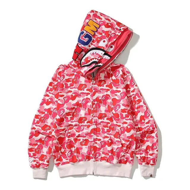 A Bathing Ape Shark Hoodie ABC Camo Full-Zip Jacket 3