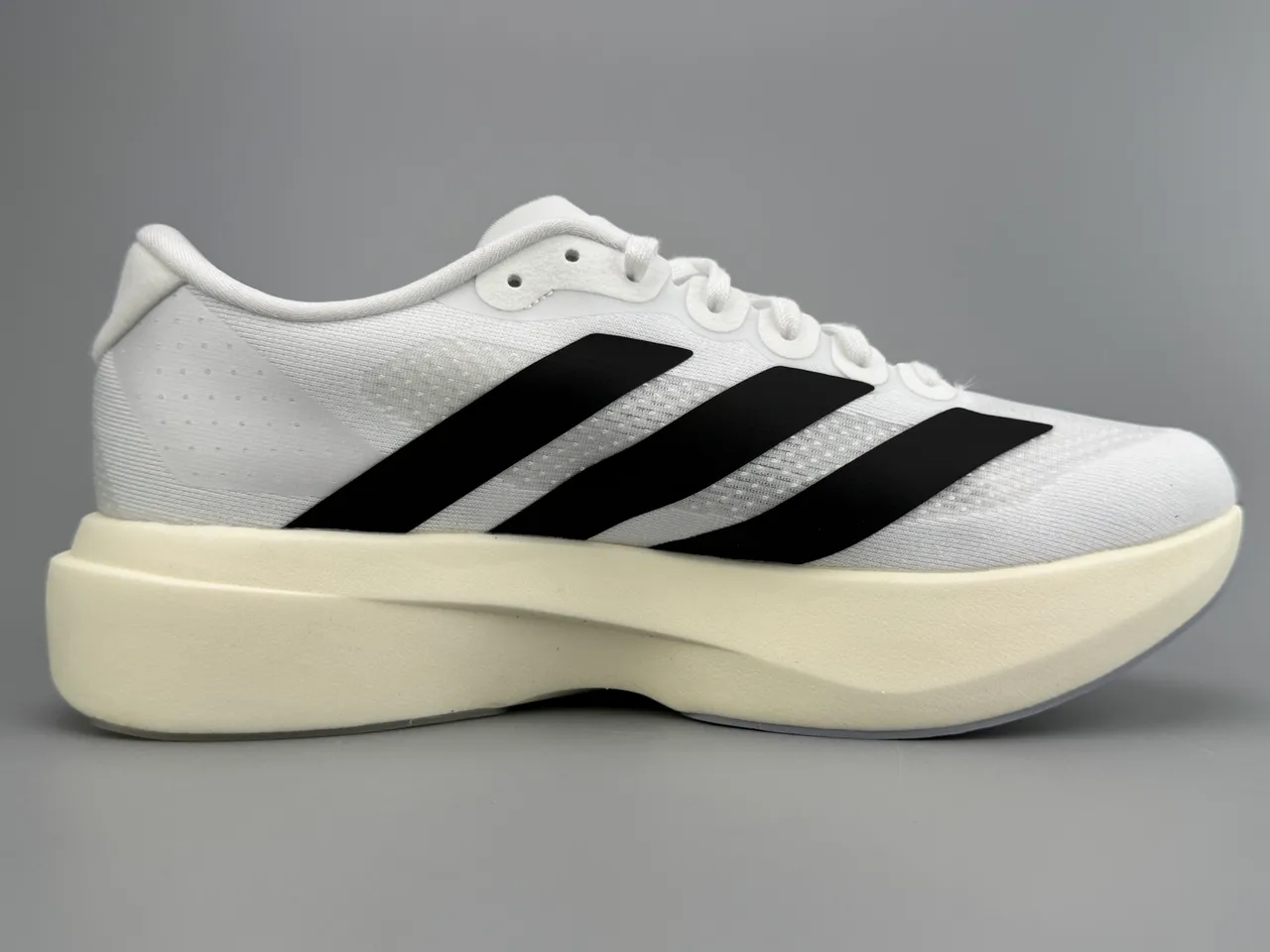 Adidas Adizero Evo.SL White Black Lightstrike Pro Running Shoes 10