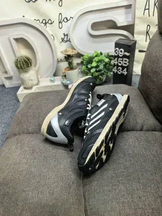 Adidas adizero SFT-400 काली सफेद चांदी लाइफस्टाइल स्नीकर 6