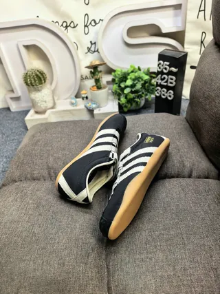 Adidas Beige Gold Laceless Velcro Strap Lifestyle Sneakers 6